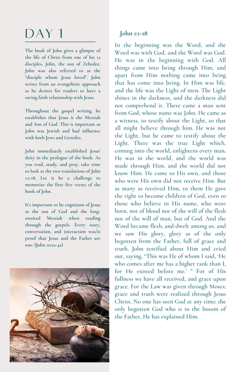 40 Days to Easter Devotional